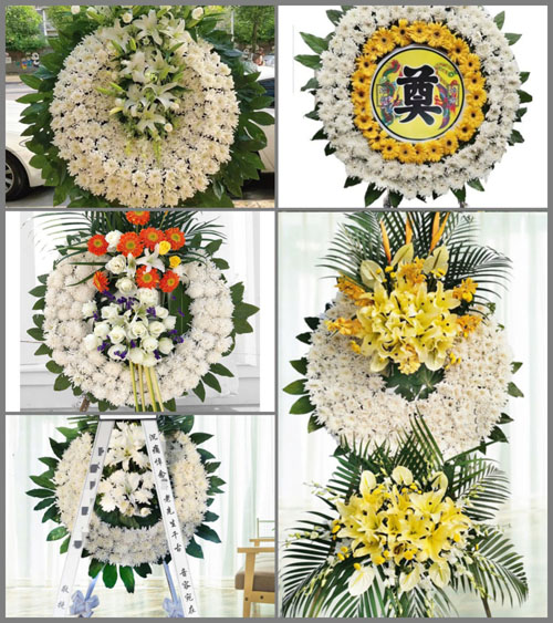 安徽马鞍山花山区江东街道文苑社区花圈速递